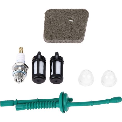 Tondeuse à gazon Filtre à essence Tuyau de carburant Kits de service Tuyau d'amorce Bougies d'allumage pour STIHL FS38 FS45 FS46 FS55 KM55 KM55C Débroussailleuse (1/5)