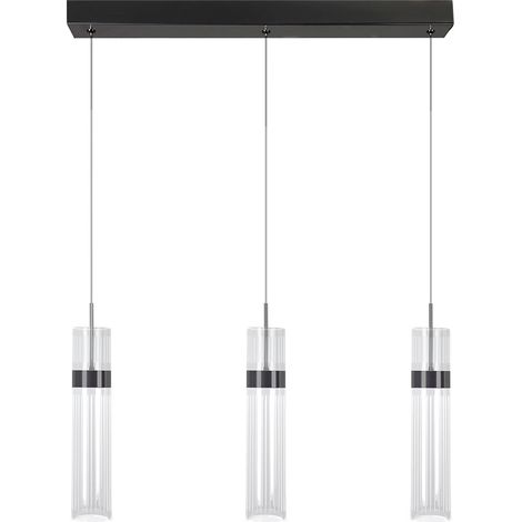Lampada a sospensione moderna, striscia di grafite, 60 cm, tubi decorativi trasparenti, LED a colori variabili, 6W AMBIENTE Light Prestige (1/5)
