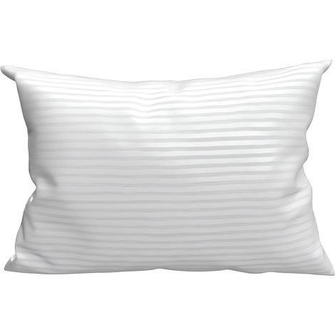 Soleil D Ocre – Oreiller rectangle 50x70 cm toucher plume – Enveloppe satin 100% polyester – Anti-acarien – Lavable en machine – Fabrication européenne