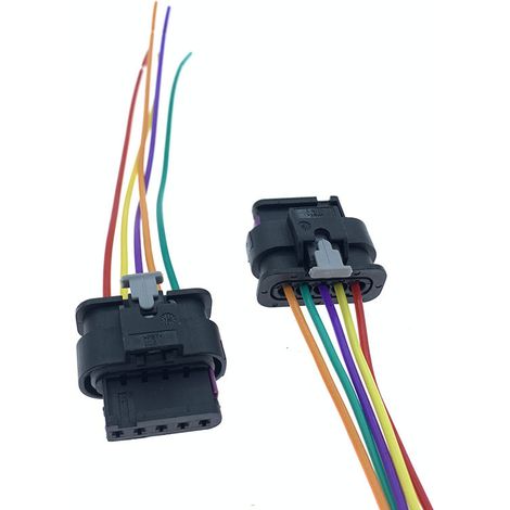 Suitable for Sinotruk Howo, JAC, Yuchai, Weichai, Volvo, and Bosch nitrogen-oxygen sensor wiring harness connector 5P (1/4)