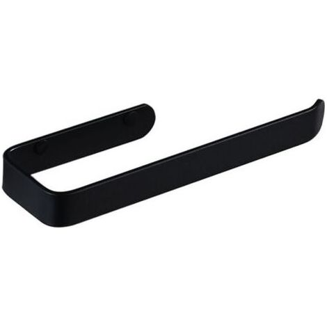 Porte-Serviettes Mural Noir Auto-Adhésif sans Perçage - Support pour Essuie-Mains et Serviettes - Installation Facile - Adhésif Fort - Pour Salle de Bain et Cuisine - Design Élégant (1/5)