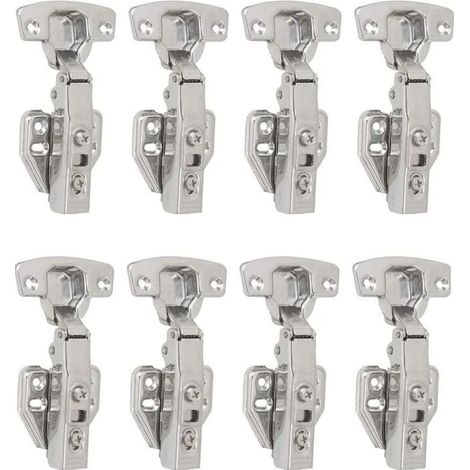 110° 35 mm Soft-Close Frontscharnier, automatisches Scharnier für Küchenschranktüren, 8er-Pack (1/4)
