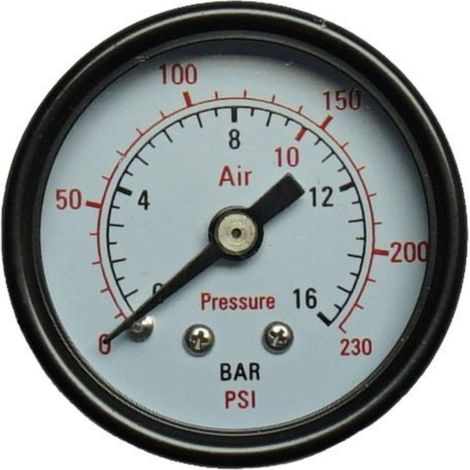 Aerotec Manometer 9415451 Anschluss (Manometer): Rückseite Außengewinde 1/4" 1 St.