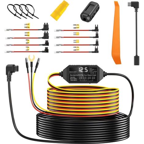 Kit De Alimentación Permanente Para Dashcam - 12 V 24 V A 5 V - Modo Estacionamiento 24 H - Protección Baja Tensión - Instalación Sencilla - 1 Unidad (1/5)
