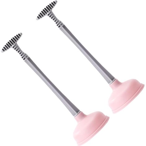 Plunger Set 2 Pieces Compact Size Rubber and ABS Strong