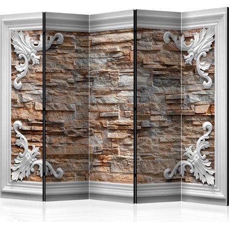 Paravento - Brick in the Frame (Brown) II [Room Dividers] - 225x172 (1/4)