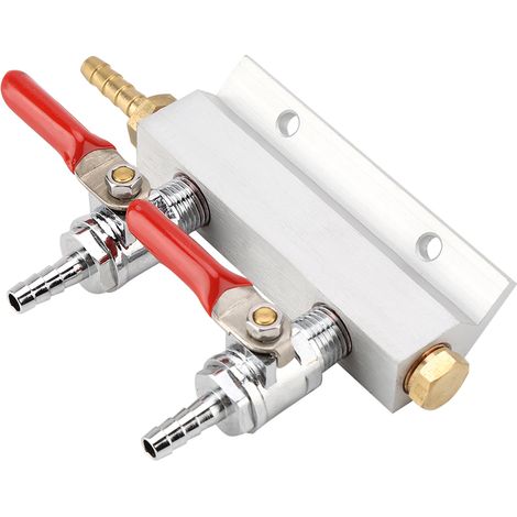 Collecteur de distribution de gaz CO2 domestique multivoies, répartiteur de bière 2 voies (1/5)