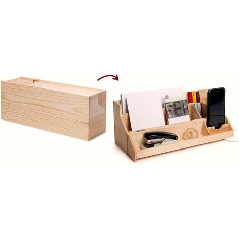 Transformable bottle box into a desk organizer (1/4)
