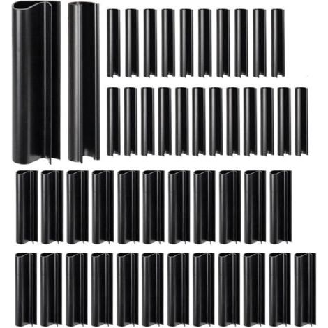 48 Pièces Clips de Fixation pour Couverture de Piscine Lot de Clips Antivents pour Hiver Accessoires de Protection pour Hors Sol et Cadres Métalliques