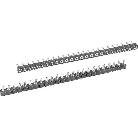 W & P Products 186-40-1-50-00 186-40-1-50-00 Presa per IC Passo: 2.54 mm Numero Poli (num): 40 1 pz. (1/2)