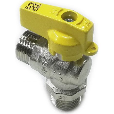 Valvola sfera rubinetto gas mm leva corta da 1/2 (1/2)