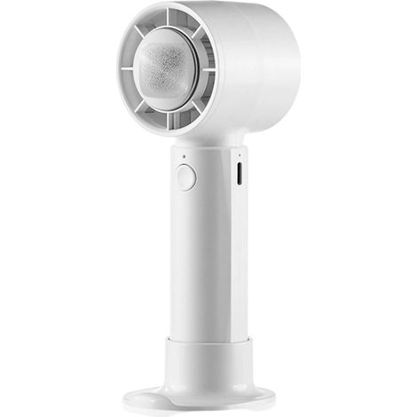 Ventilateur silencieux rechargeable par USB avec support de téléphone portable à 3 vitesses pour la maison, les voyages, ventilateur portatif rechargeable par USB pour l'extérieur (1/5)