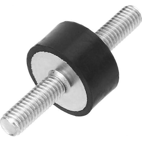 4 supports en caoutchouc, amortisseurs cylindriques M6 en caoutchouc Silentblock anti-vibration avec goujons à double vis pour bobines de voiture ou de bateau (VV2010 M618) (1/5)