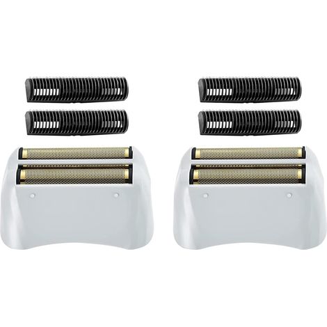 rasoir electriques hommes-Grille et bloc-couteaux de rechange pour rasoir professionnel – Compatible avec les modèles Andis 17150 (TS-1) / 17155 / 17200 (ProFoil Lithium) – Lot de 2 (1/5)