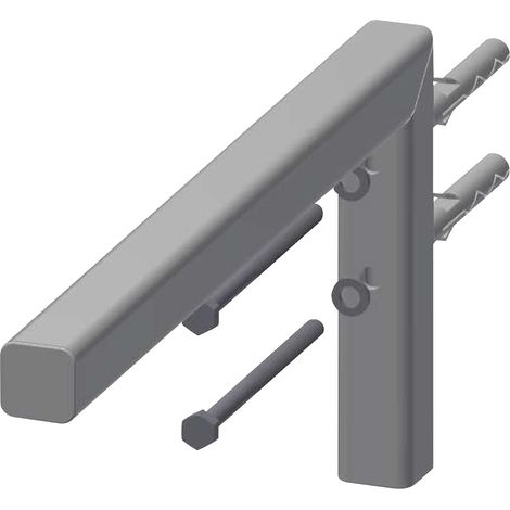 KWC AR Konsole, VARIUS, Edelstahl, weiß,  30x170x370 mm, für WT aus MIRANIT