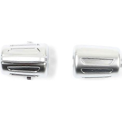 Pour volant multifonction 1/2/3/4/5/6/7 séries, bouton de commande clé style Bu-M, chrome perlé, contrôle au volant, accessoire auto élégant et pratique. (155 caractères) (1/4)