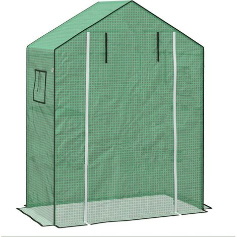 Film PE de remplacement avec protection UV pour serres, portes sectionnelles et fenêtres latérales, idéal pour les serres à tomates. (1/5)