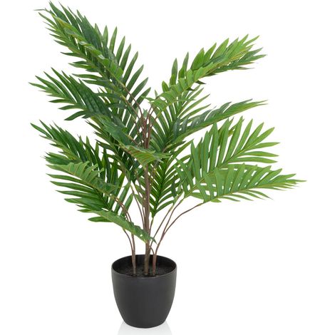 Kunstpflanze / Kunstbaum ARECA Palme grün hjh OFFICE (1/5)