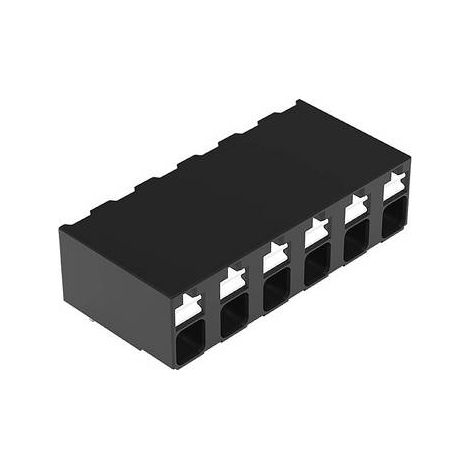 WAGO 2086-3226/300-000 Borne pour circuits imprimés 1.50 mm² Nombre de pôles 6 noir 1 pc(s) (1/2)
