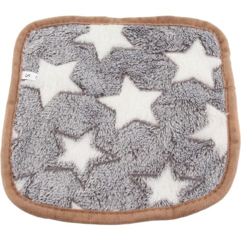 Graue Haustierdecke, warm, weich und bequem, Sternenmuster, modischer Plüsch, für Hund und Katze, für Zuhause, Sofa S (20x20cm /7.87x7.87in).