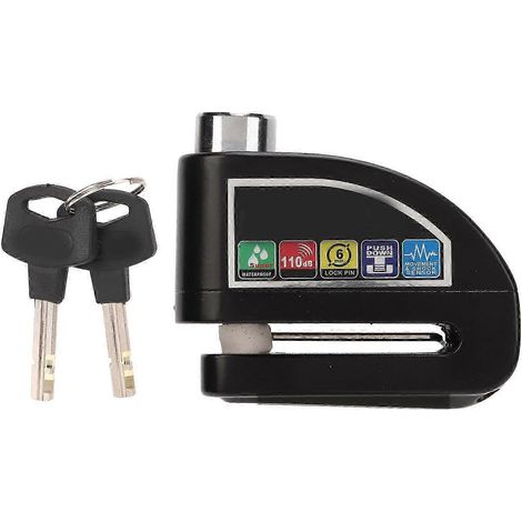 Antivol de disque de frein 110 dB avec alarme antivol pour motos, vélos électriques et VTT (1/5)
