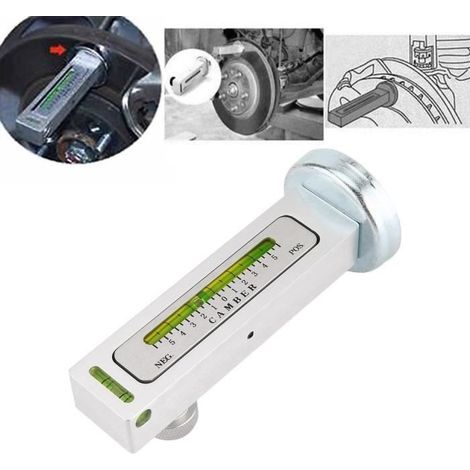 Universel tôlier outil de mesure de jauge magnétique réglable automatique outil d'alignement de roue Strut Caster Strut de carrosser (1/4)