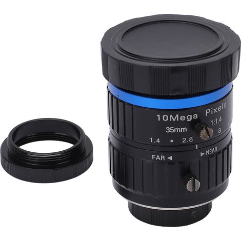 TOIVIZE-Objectif C-Mount pour Caméra Industrielle CW 3514 10MP A - 35mm, Iris Manuel, Aluminium Alliage (1/4)