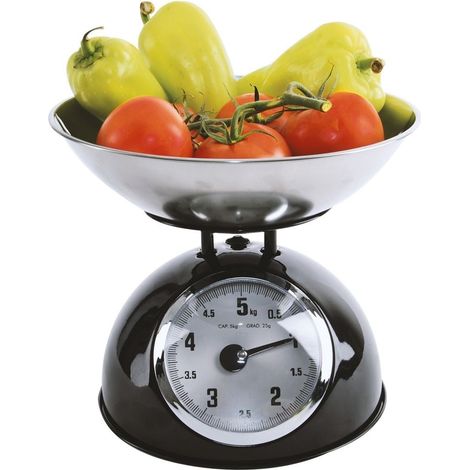 Balance de cuisine mécanique avec bol gradué avec précision, idéale pour la pâtisserie et la cuisine (5 kg). (1/5)
