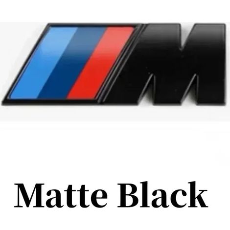 (Noir mat, 4,5 x 1,5 cm) - Autocollant logo M pour aile arrière de voiture en ABS, compatible avec BMW M M3 M5 M6 X3 E46 E36 E34 X6 G20 G30 E90 F30 G20 Accessoires (1/5)