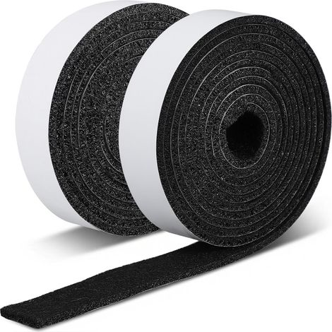 Rollen selbstklebendes Filzband – Schwarz – 3 mm dick – Für Fenster, Türen, Stühle, Möbel