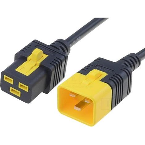 Cable C19 femelle vers C20 mal 2m avec blocage