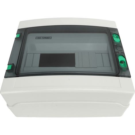Boîte de disjoncteurs à 12 voies, boîte de distribution extérieure étanche, boîte de combinaison photovoltaïque avec rail DIN, indice d'étanchéité IP65. (1/5)