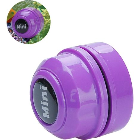 EASYCOMFORT Mini brosse magnétique pour aquarium - Nettoyeur daquarium - portable durable - élimination des algues (violet) (1/5)