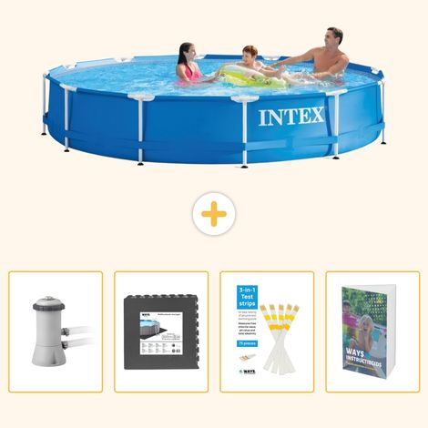 Intex Piscine Tubulaire Ronde - 366x76 cm - 5-pièces  SCB115 (1/5)