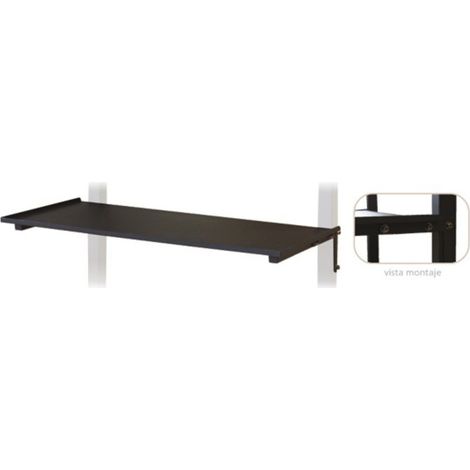 Plateau métallique pour supports de sol BSS-6N Fonestar, dimensions 90 x 39 cm, supports jusqu'à 20 Kg, finition noire
