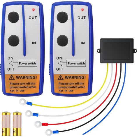 Télecommande Treuil Kit de Télécommande de Treuil sans Fils 12 V jusqu'à 30 m pour ATV SUV (1/5)