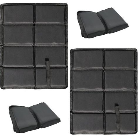 SnelShoppen，Paquete de 2 colchonetas para sillas de exterior，cojín térmico de espuma con 2 bolsas de almacenamiento，picnics y senderismo (1/5)