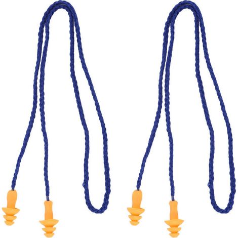2-teilige weiche Silikon-Ohrstöpsel mit Kabel – Geräuschreduzierung zum Schlafen und Schwimmen, Baumdesign (1/5)