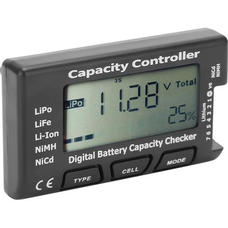 Cellmeter‑7 Testeur de capacité et de niveau de batterie numérique avec fonction d'équilibrage