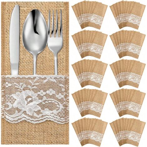 Decorative items, ornaments, cutlery sets, linen lace trim, party wedding tableware, Christmas cutlery sets