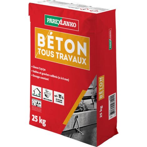 Béton tous travaux PAREXLANKO - 25kg