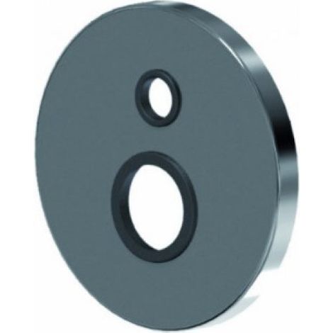 EURORAMA - Piastra/rosone/placca di ricambio incasso doccia con deviatore ø155 CON 2 FORI ø46 + ø23 - serie: klint