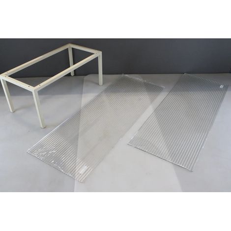 [NEUWERTIG] B-Ware Hay Colour Cabinet Schrank Vitrine Glastüren 130 X 75 Cm Mehrfarbig Freistehend