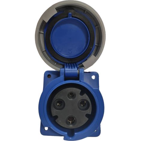 Prise Femelle à Encastrer 63a Monophasé Avec Fil Pilote 2p+t - étanche Ip67 - Ide (1/3)