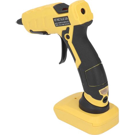 18-21V kabellose Heißklebepistole, schnelles Aufheizen, wiederaufladbar, tragbar mit 30 7mm Klebesticks, handliches elektrisches Heißluftgebläse. (1/5)