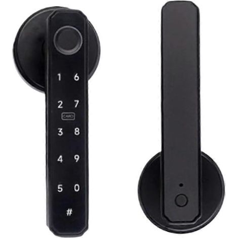 Serrure de porte intelligente à empreinte digitale, plusieurs méthodes de déverrouillage, déverrouillage rapide, en alliage de zinc, convient à la maison et au bureau. (1/5)