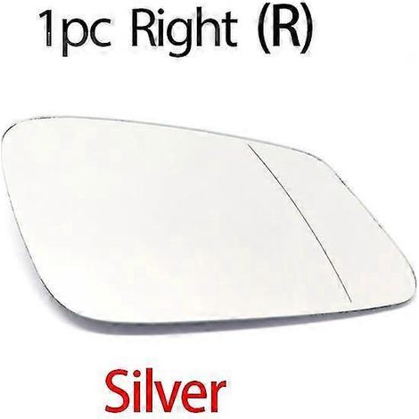 Beheizbares Außenspiegelglas für BMW X1 E84 F48 F20 F21 F40 F22 F23 F30 F31 F34 F10 F07 F11 – 1 Stück rechts, silber