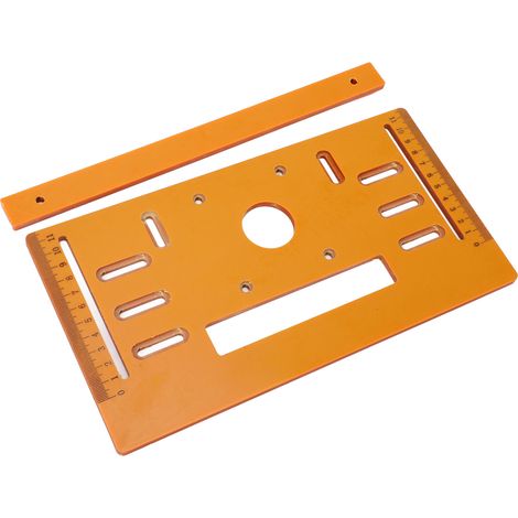 Base de découpe 4 pouces, plaque plate 90° et coupe oblique 45°, plateau pour machine à bois, outils de menuiserie, 28 x 15 cm (1/5)