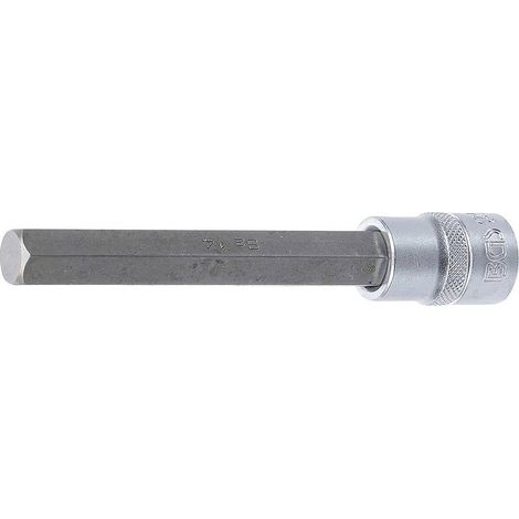 Douille à Embouts 140 mm - Six Pans Intérieurs 14 mm, 12,5 mm (1/2) - Résistante et Précise, Acier - D-Work (1/5)