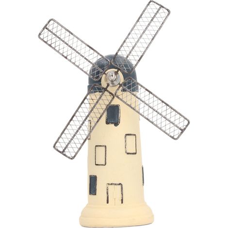 Figurine décorative exquise de moulin à vent de style hollandais pour bureau, meuble TV ou table (Type 1) (1/5)